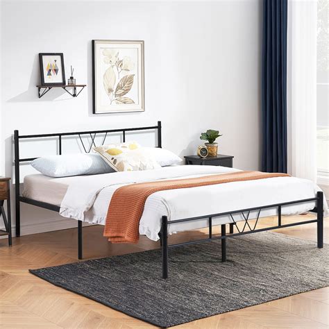 walmart metal platform box spring|Smiaoer Bed Frame, Full Size Metal Platform Bed .